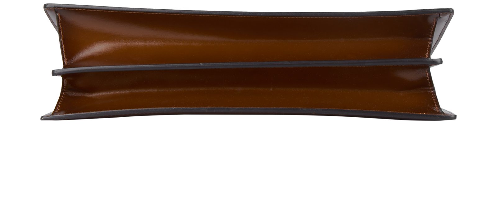 Clasp Bag, &pound;1,100, Handbags, Brown, Leather, Top view